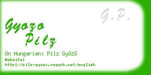 gyozo pilz business card